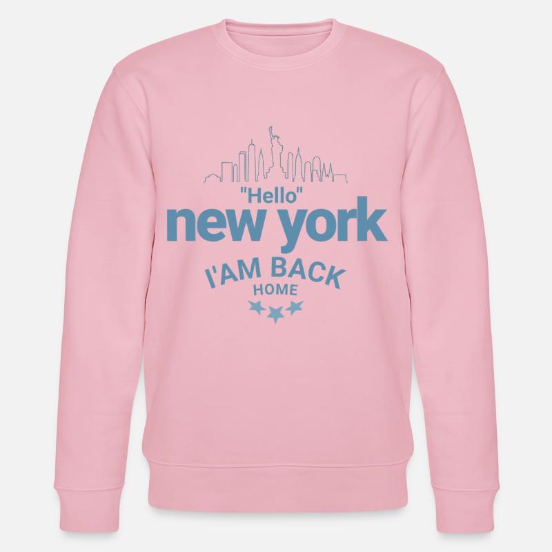 New York Back Home Design - Stanley/Stella Unisex Bio-Sweatshirt CHANGER - Hellrosa