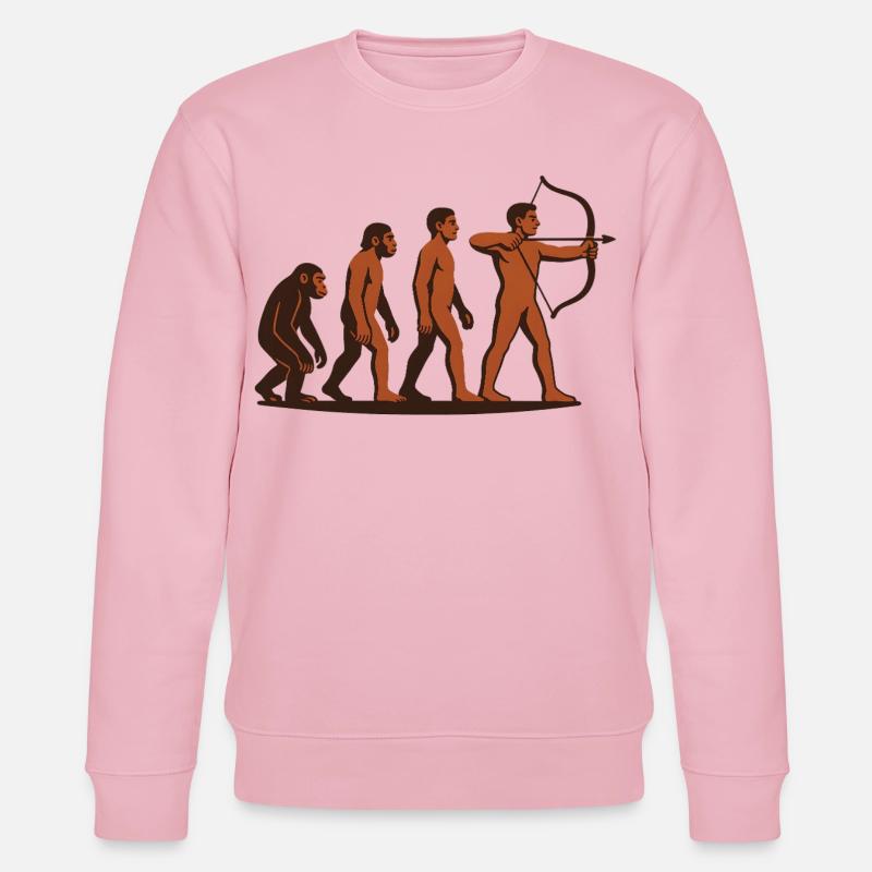 Evolution Archery Bow Target Archer - Stanley/Stella CHANGER Unisex Organic Sweatshirt - cotton pink
