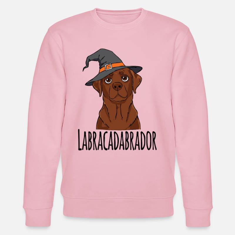 Labracadabrador Hexenhut Design - Stanley/Stella Unisex Bio-Sweatshirt CHANGER  - Hellrosa