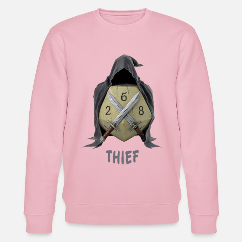 W20 mit Kapuze – Thief Fantasy Dice - Stanley/Stella Unisex Bio-Sweatshirt CHANGER  - Hellrosa