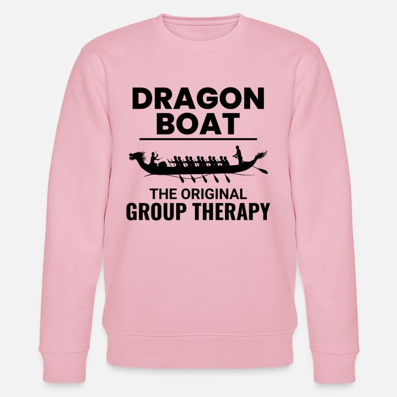 Drachenboot-Rennmannschaft - Stanley/Stella Unisex Bio-Sweatshirt CHANGER  - Hellrosa