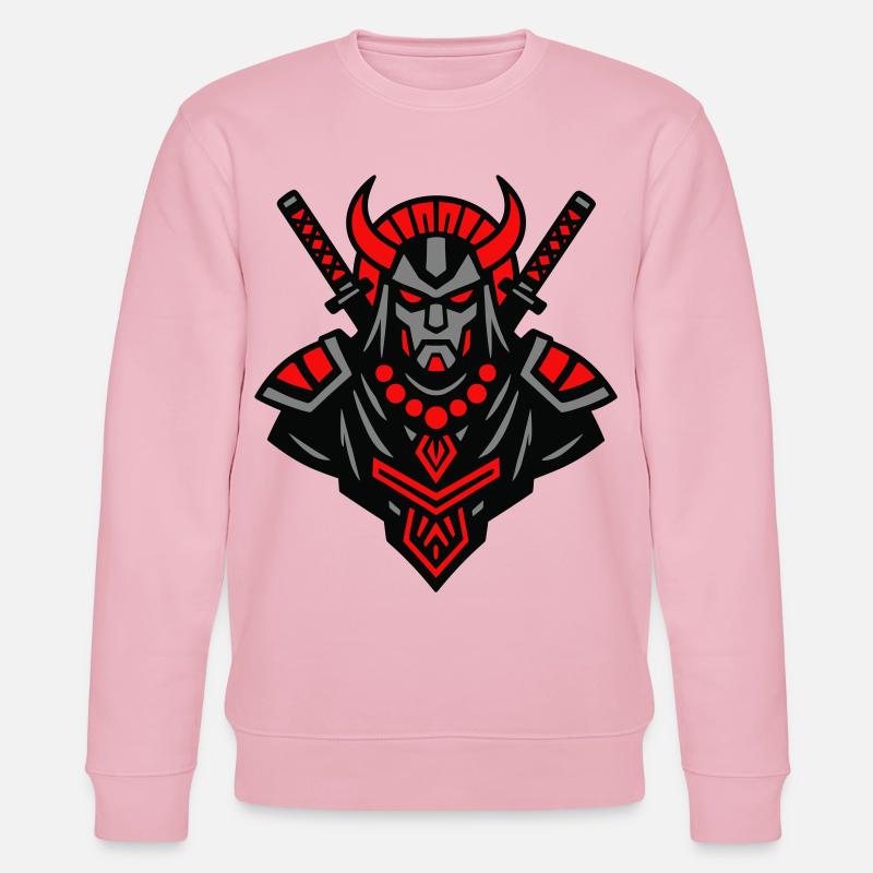 Samurai Devil Warrior - Stanley/Stella Unisex Bio-Sweatshirt CHANGER  - Hellrosa
