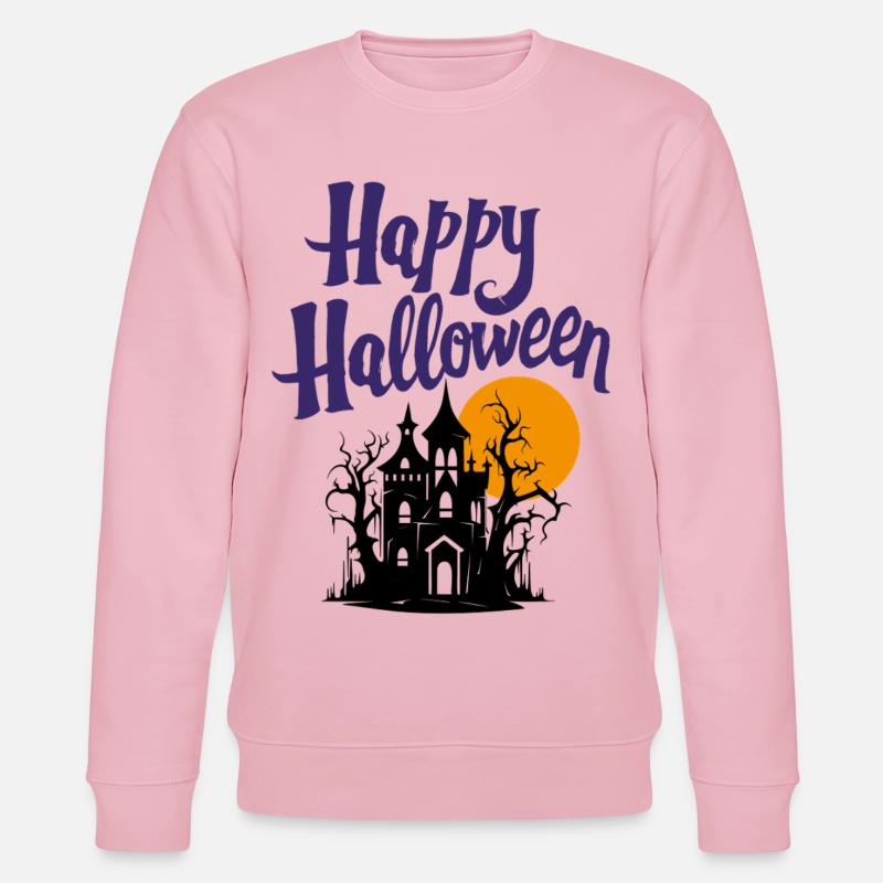 Fröhliches Halloween - Stanley/Stella Unisex Bio-Sweatshirt CHANGER  - Hellrosa