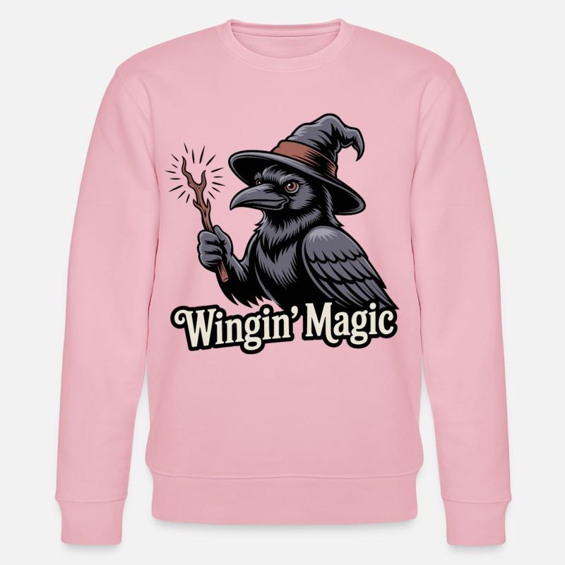 Wingin' Magic Raven - Stanley/Stella Unisex Bio-Sweatshirt CHANGER - Hellrosa