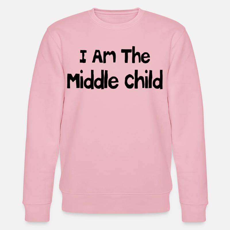 Ich bin das mittlere Kind - Stanley/Stella Unisex Bio-Sweatshirt CHANGER  - Hellrosa