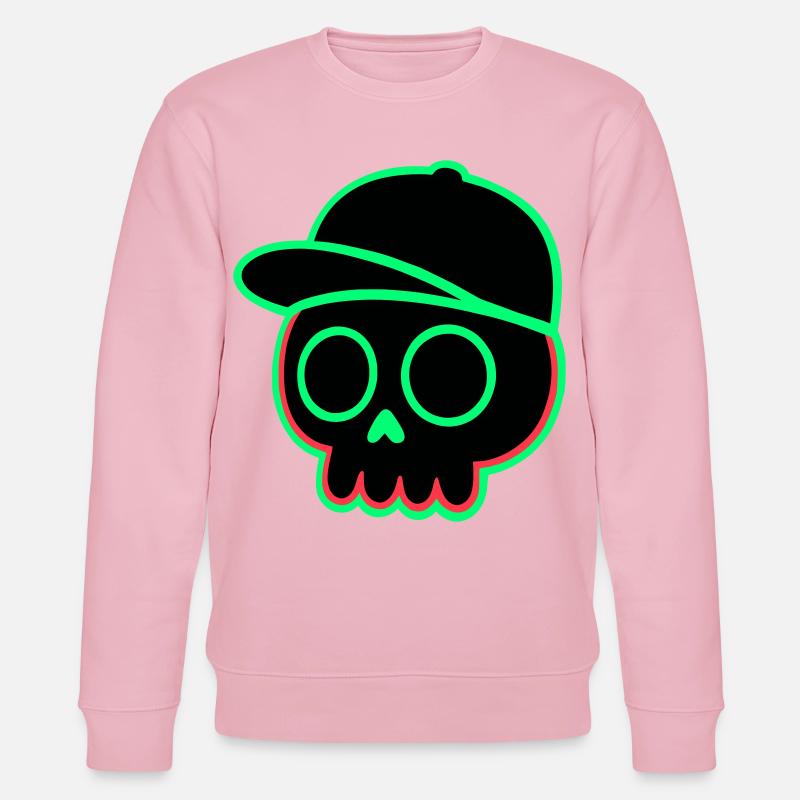 Neon Schädel Cap - Stanley/Stella Unisex Bio-Sweatshirt CHANGER  - Hellrosa