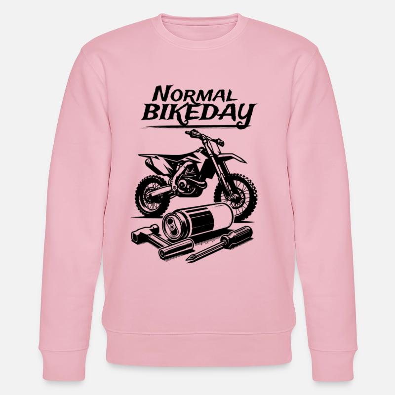 Normal Bikeday - Stanley/Stella Unisex Bio-Sweatshirt CHANGER  - Hellrosa