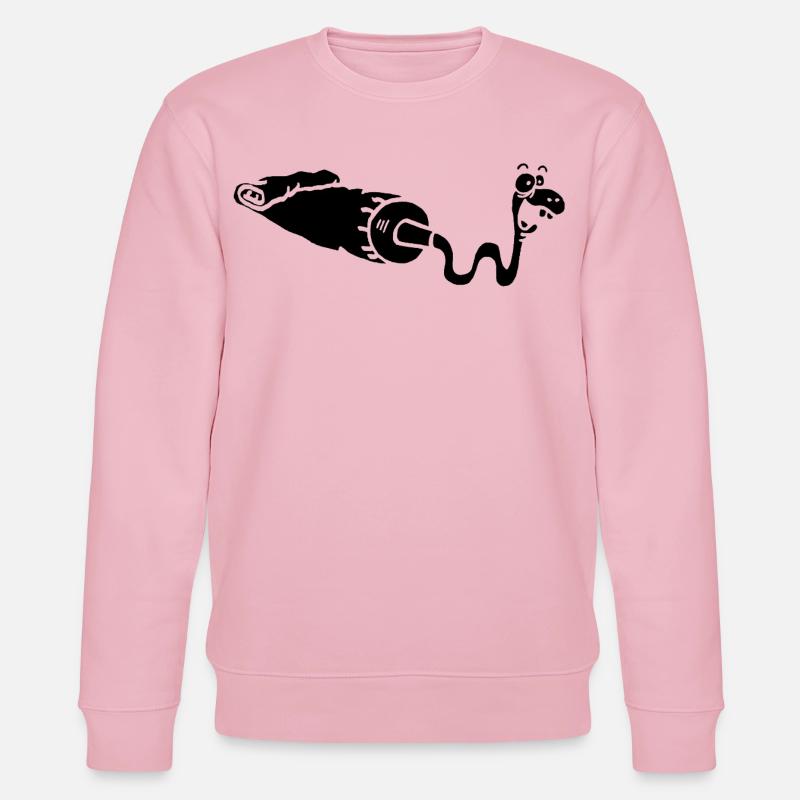 Gouache oder schwarze Schlange? - Stanley/Stella Unisex Bio-Sweatshirt CHANGER  - Hellrosa