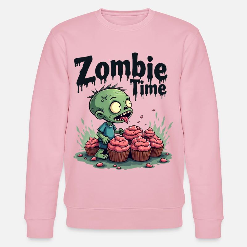 Zombie Time Cupcake Comic - Stanley/Stella Unisex Bio-Sweatshirt CHANGER  - Hellrosa