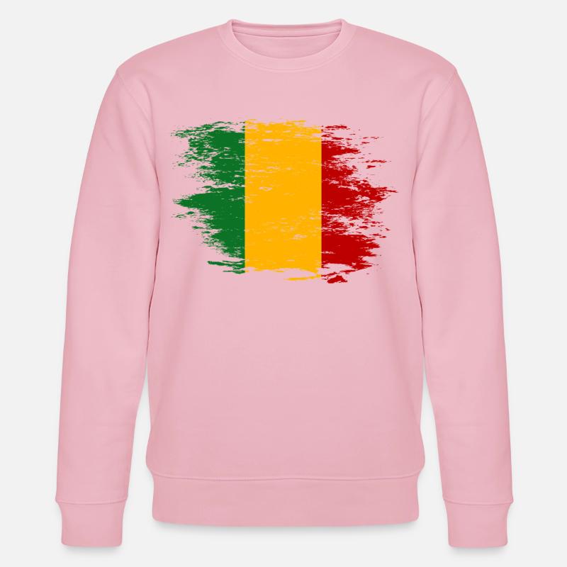 Drapeau du Mali utilisé - Sweat bio CHANGER Stanley/Stella Unisexe - rose pâle