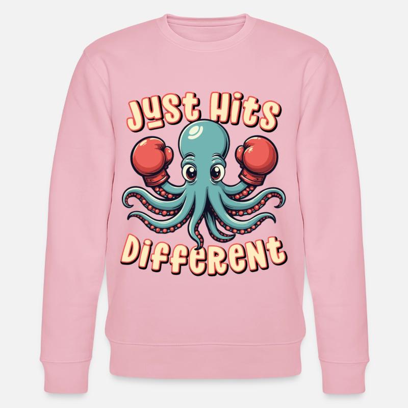 Frappe simplement différemment - Sweat bio CHANGER Stanley/Stella Unisexe - rose pâle