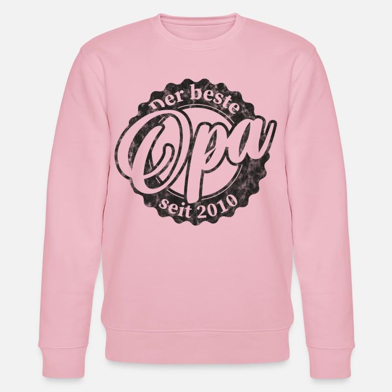 Der Beste Opa seit 2010 - Stanley/Stella Unisex Bio-Sweatshirt CHANGER  - Hellrosa