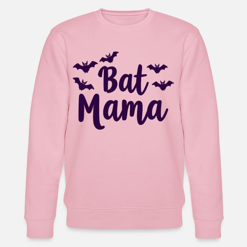 Bat Mama – Fledermaus Mutter Statement - Stanley/Stella Unisex Bio-Sweatshirt CHANGER  - Hellrosa
