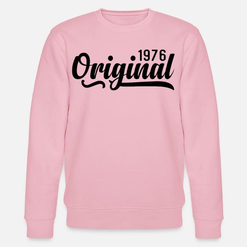 1976 anniversaire 49 ans, rétro 1976 - Sweat bio CHANGER Stanley/Stella Unisexe - rose pâle