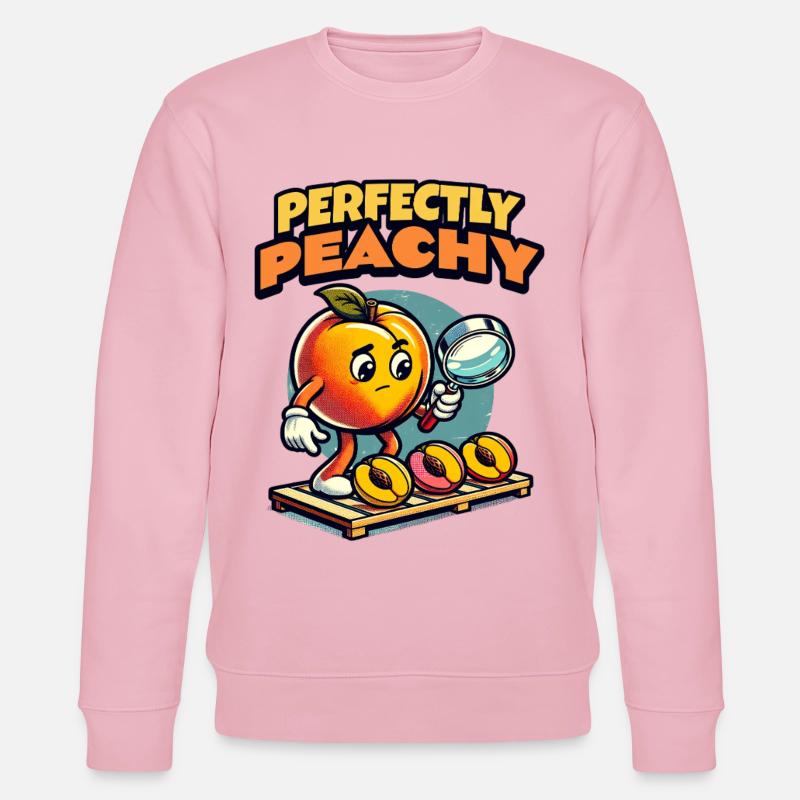 Pfirisch Geschenk Perfectly Peachy Geschenk - Stanley/Stella Unisex Bio-Sweatshirt CHANGER  - Hellrosa