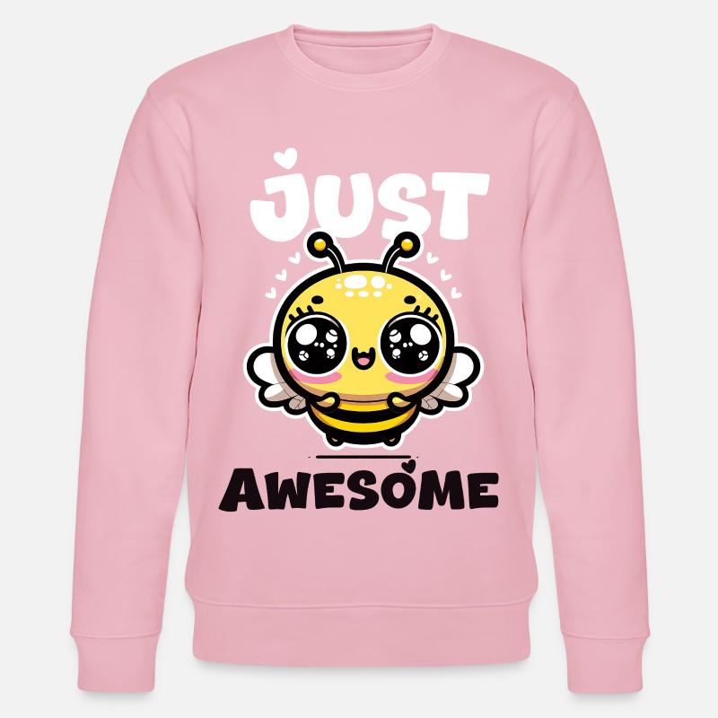 Juste une abeille géniale - Sweat bio CHANGER Stanley/Stella Unisexe - rose pâle