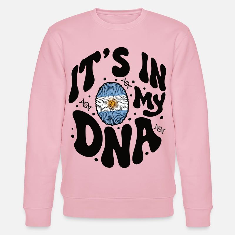 ADN argentin Drapeau argentin Hispanique - Sweat bio CHANGER Stanley/Stella Unisexe - rose pâle