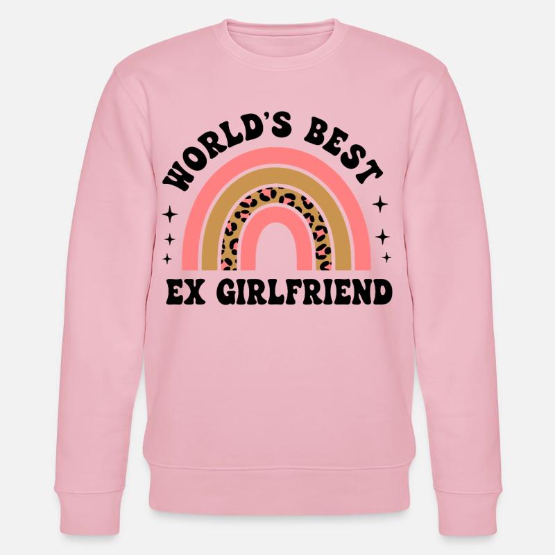 Leopard Regenbogen Muster - Stanley/Stella Unisex Bio-Sweatshirt CHANGER  - Hellrosa