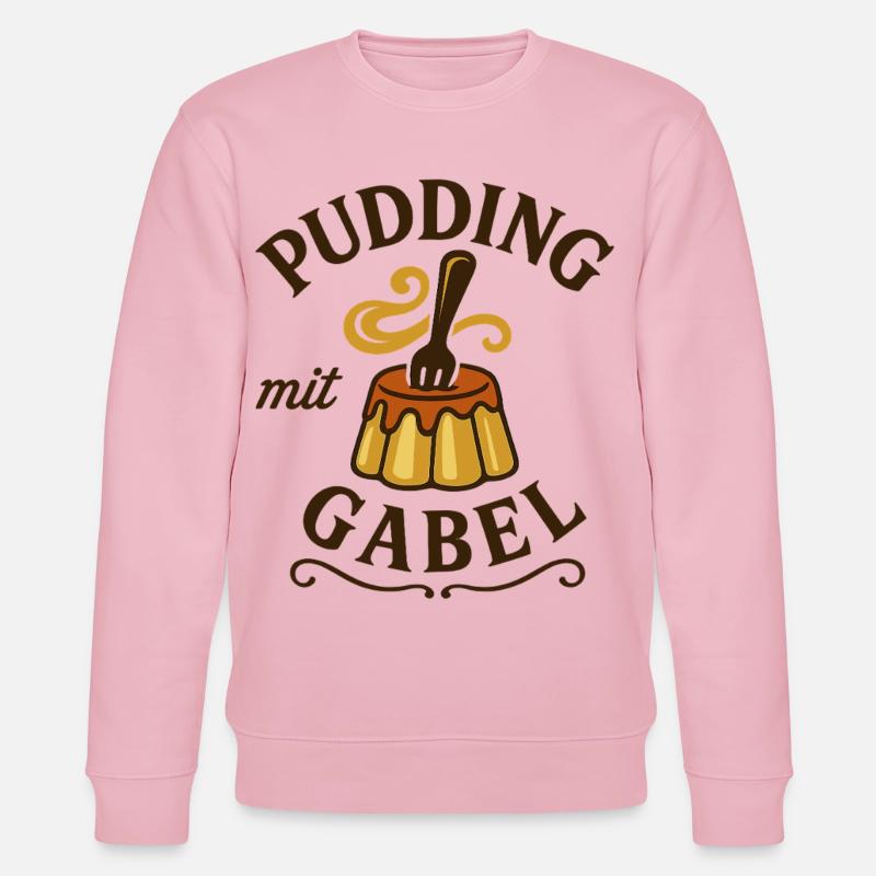Pudding mit Gabel - Stanley/Stella Unisex Bio-Sweatshirt CHANGER  - Hellrosa
