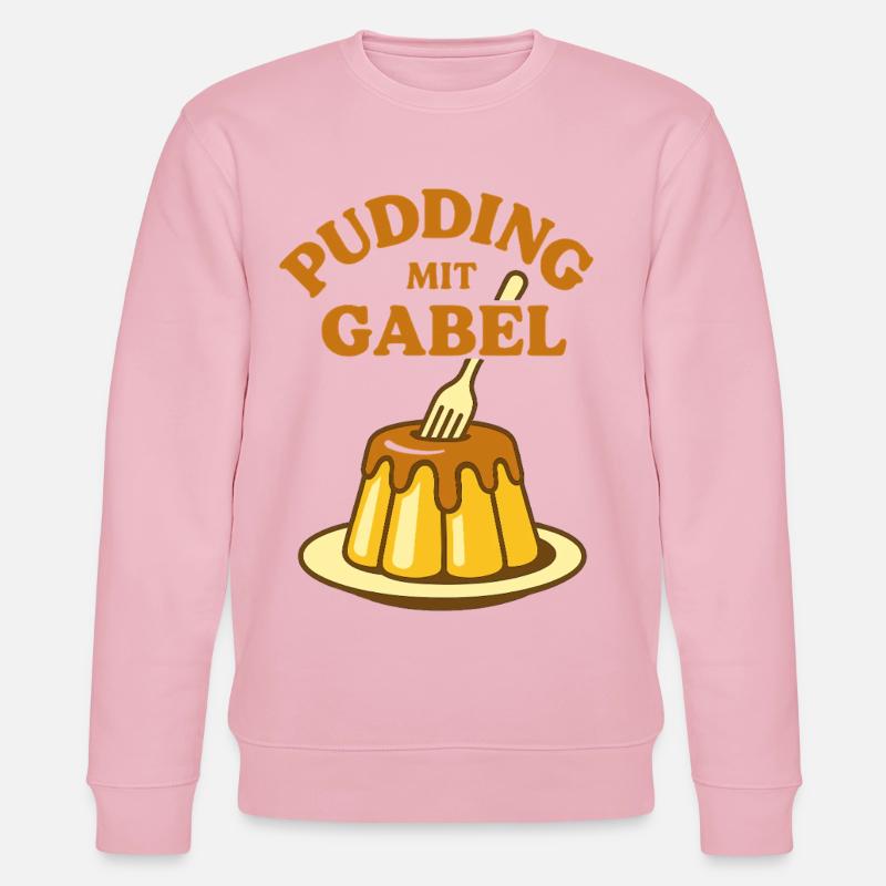 Pudding mit Gabel - Stanley/Stella Unisex Bio-Sweatshirt CHANGER  - Hellrosa