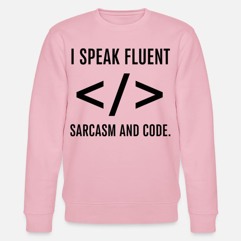 Je parle couramment le code - Sweat bio CHANGER Stanley/Stella Unisexe - rose pâle