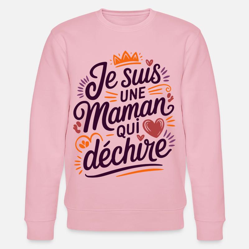 Ich bin eine Killer-Mutter - Stanley/Stella Unisex Bio-Sweatshirt CHANGER  - Hellrosa