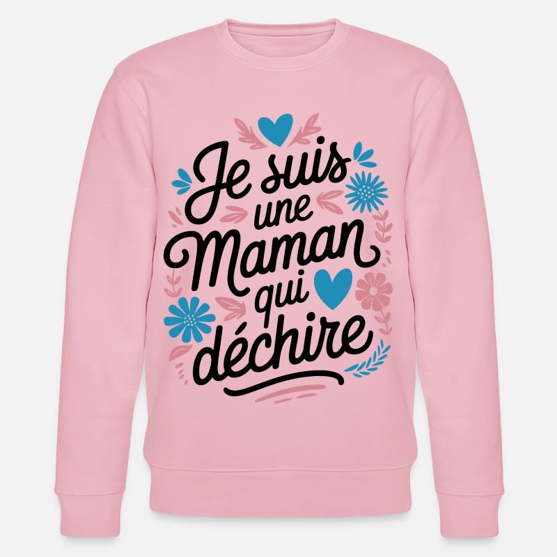 Ich bin eine Killer-Mutter - Stanley/Stella Unisex Bio-Sweatshirt CHANGER  - Hellrosa