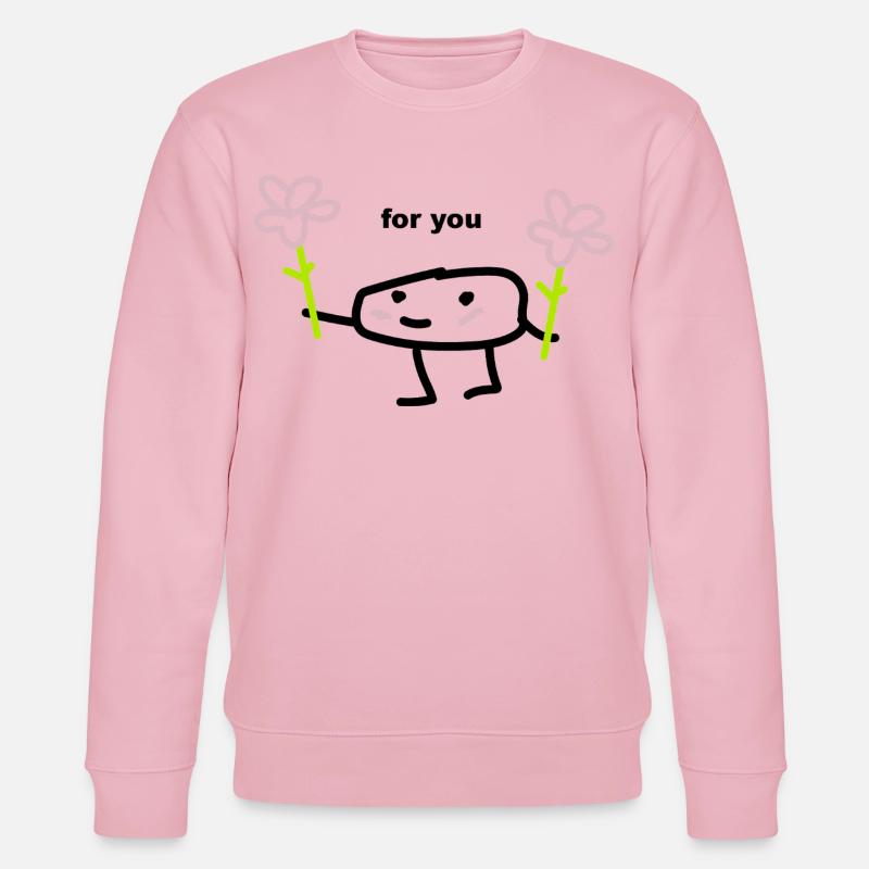 Geschenk Tshirt aus Sueß  - Stanley/Stella Unisex Bio-Sweatshirt CHANGER  - Hellrosa