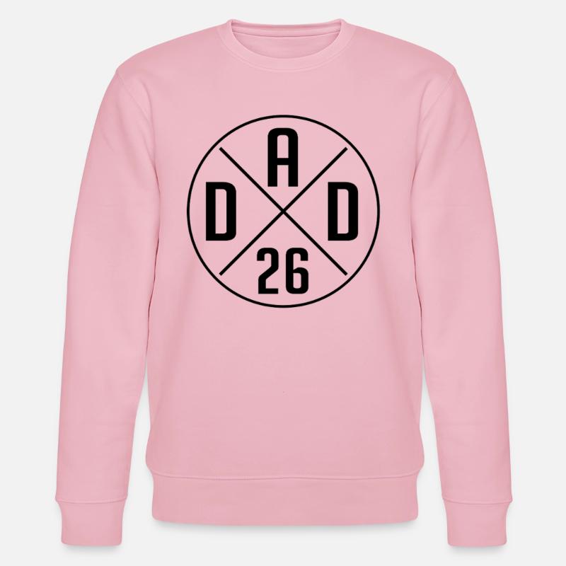 Werdender Vater 2026 | Baby Ankündigung Papi - Stanley/Stella Unisex Bio-Sweatshirt CHANGER  - Hellrosa