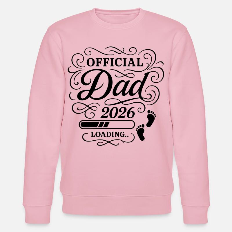 Dad 2026 Papa Loading Vaterschaft - Stanley/Stella Unisex Bio-Sweatshirt CHANGER  - Hellrosa