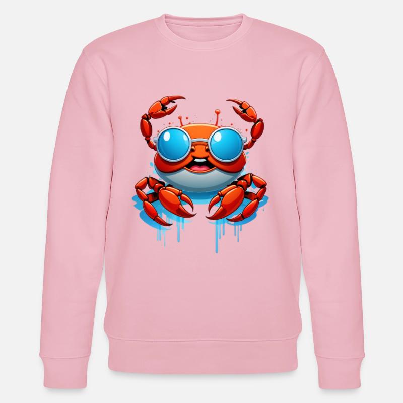 Lunettes de soleil Crab Splash - Sweat bio CHANGER Stanley/Stella Unisexe - rose pâle