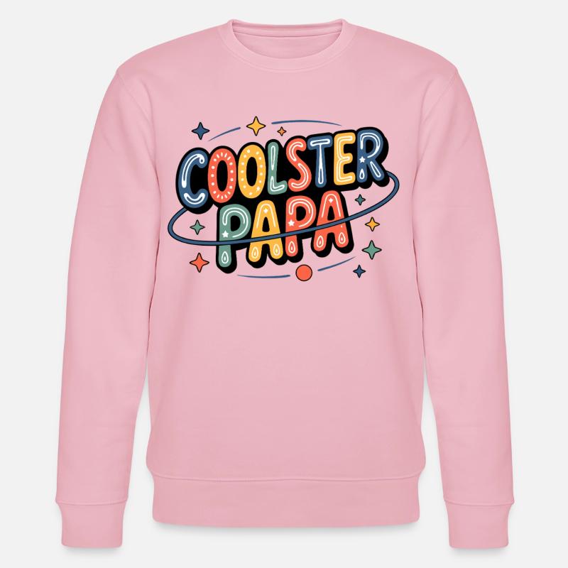Papa le plus cool néon rétro - Sweat bio CHANGER Stanley/Stella Unisexe - rose pâle