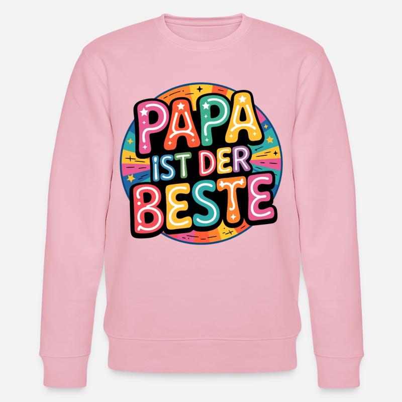 PAPA EST LE MEILLEUR - Sweat bio CHANGER Stanley/Stella Unisexe - rose pâle