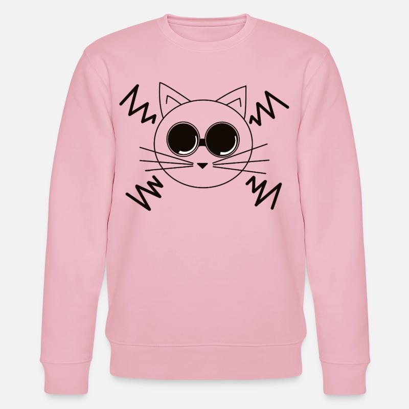 Chat de l’espace - Sweat bio CHANGER Stanley/Stella Unisexe - rose pâle