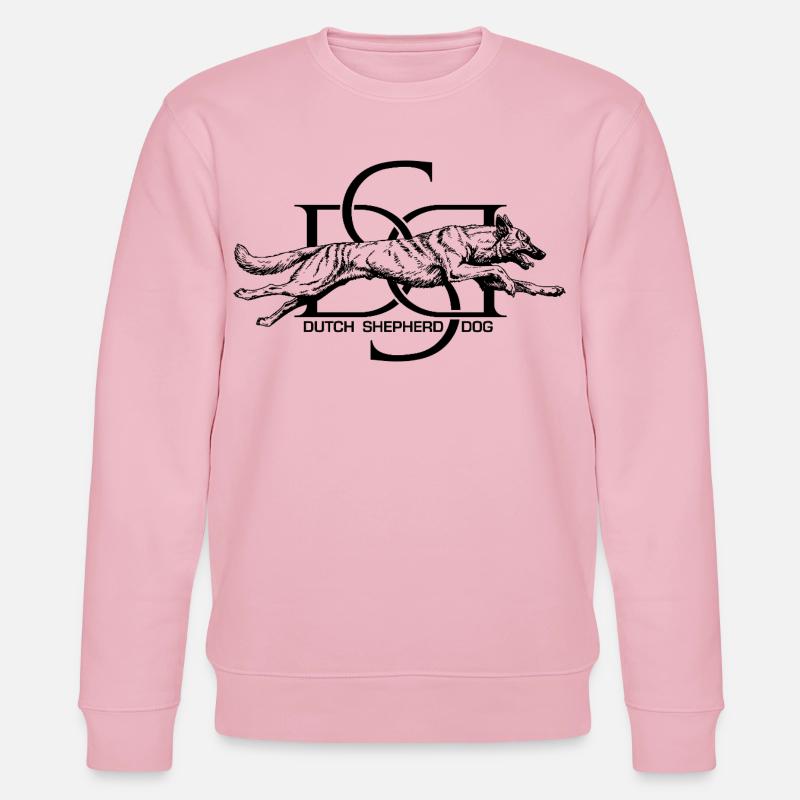 Dutchie - Holländischer Schäferhund - Stanley/Stella Unisex Bio-Sweatshirt CHANGER  - Hellrosa