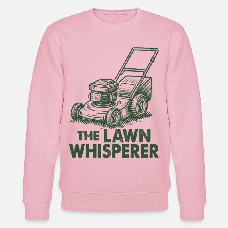 The Lawn Whisperer - Stanley/Stella Unisex Bio-Sweatshirt CHANGER  - Hellrosa