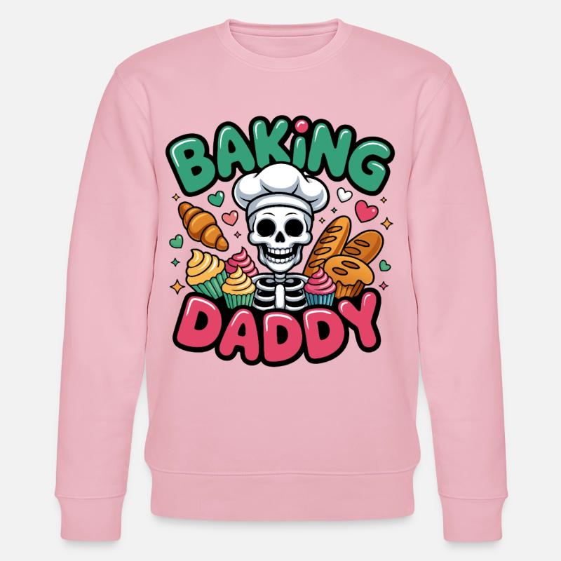 Cuisson de Daddy Skull Cook - Sweat bio CHANGER Stanley/Stella Unisexe - rose pâle