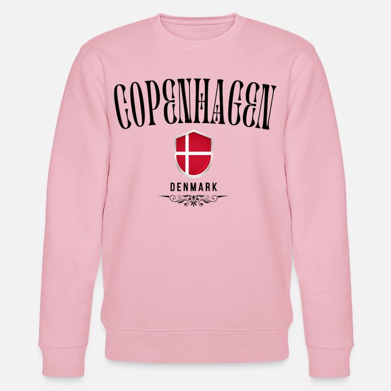 Souvenir Copenhague, Copenhague Danemark - Sweat bio CHANGER Stanley/Stella Unisexe - rose pâle