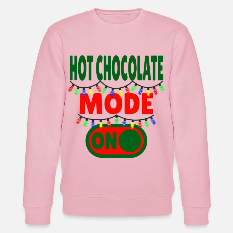 Hot Chocolate Mode ON - Stanley/Stella Unisex Bio-Sweatshirt CHANGER  - Hellrosa