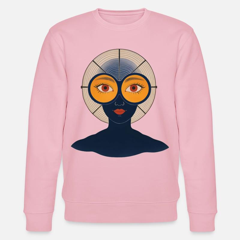 BEFREIE DEINEN GEIST #2 – nette Leute - Stanley/Stella Unisex Bio-Sweatshirt CHANGER - Hellrosa