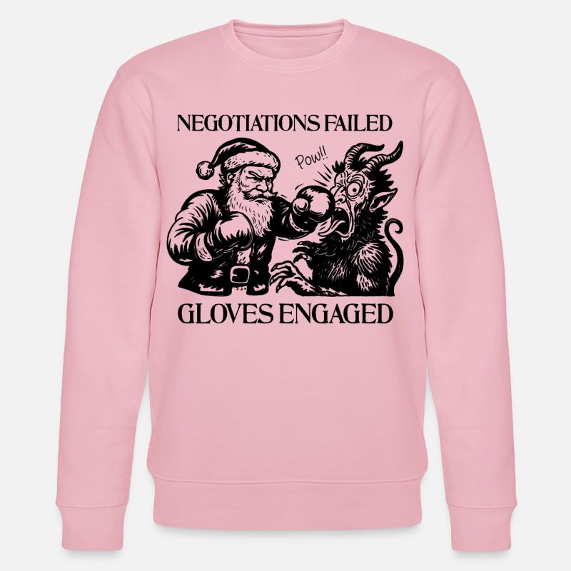 Verhandlungen scheiterten, Handschuhe angegriffen - Stanley/Stella Unisex Bio-Sweatshirt CHANGER  - Hellrosa
