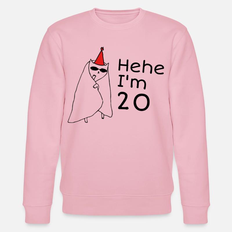 20 ans anniversaire - Cadeau 20e anniversaire - Sweat bio CHANGER Stanley/Stella Unisexe - rose pâle