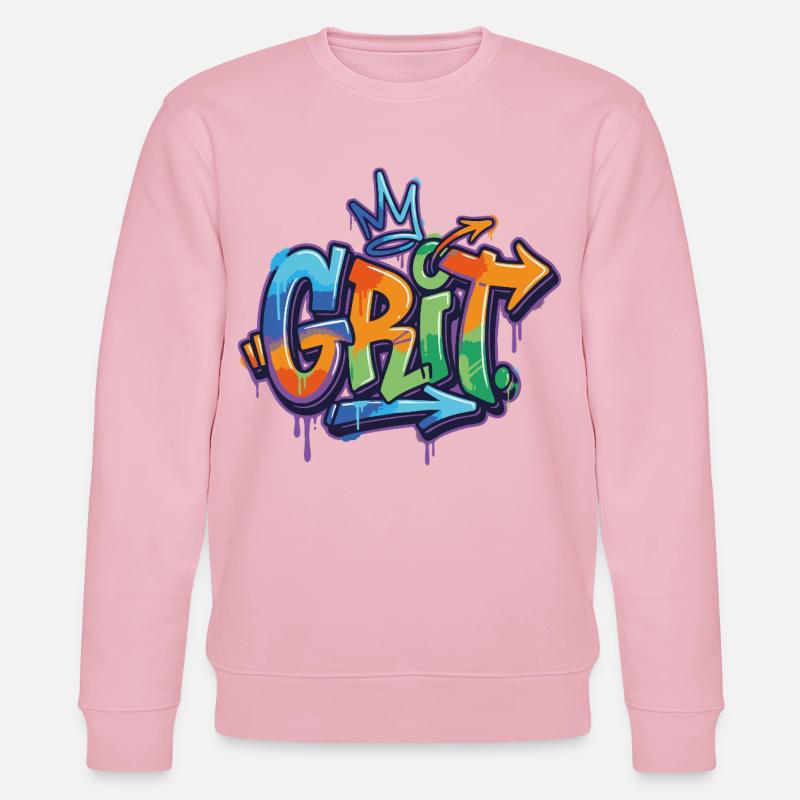 Motivation du graffiti de grain - Sweat bio CHANGER Stanley/Stella Unisexe - rose pâle