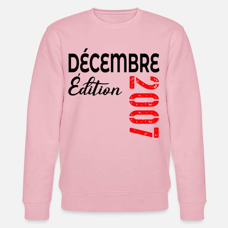 Dezember 2007, 18-jähriges Jubiläum - Stanley/Stella Unisex Bio-Sweatshirt CHANGER  - Hellrosa