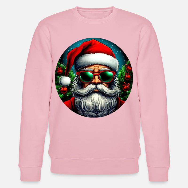 Cooler Santa - Stanley/Stella Unisex Bio-Sweatshirt CHANGER  - Hellrosa