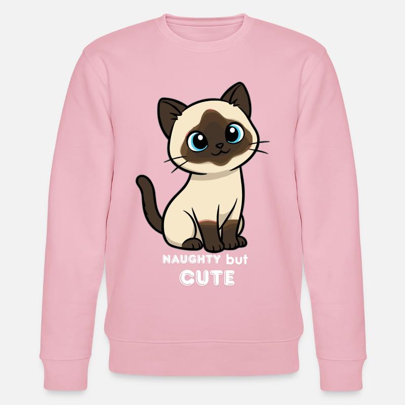 Chat Coquin et Mignon - Sweat bio CHANGER Stanley/Stella Unisexe - rose pâle