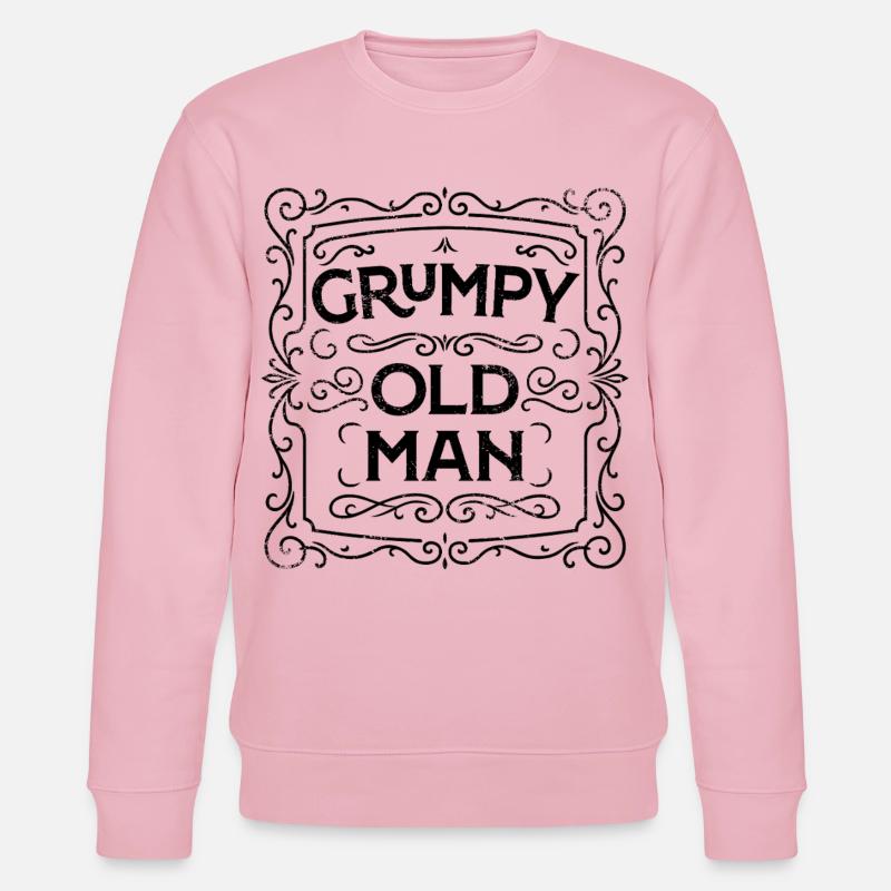 GRUMPY OLD MAN - Sweat bio CHANGER Stanley/Stella Unisexe - rose pâle