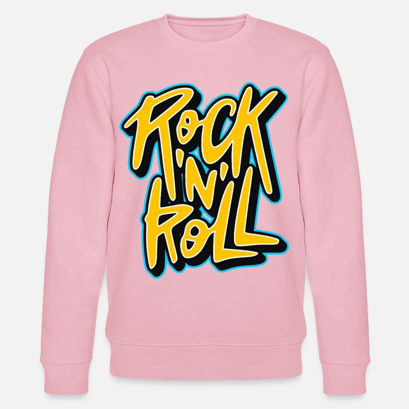 Graffiti Rock 'n' Roll Text-Logo - Stanley/Stella Unisex Bio-Sweatshirt CHANGER  - Hellrosa