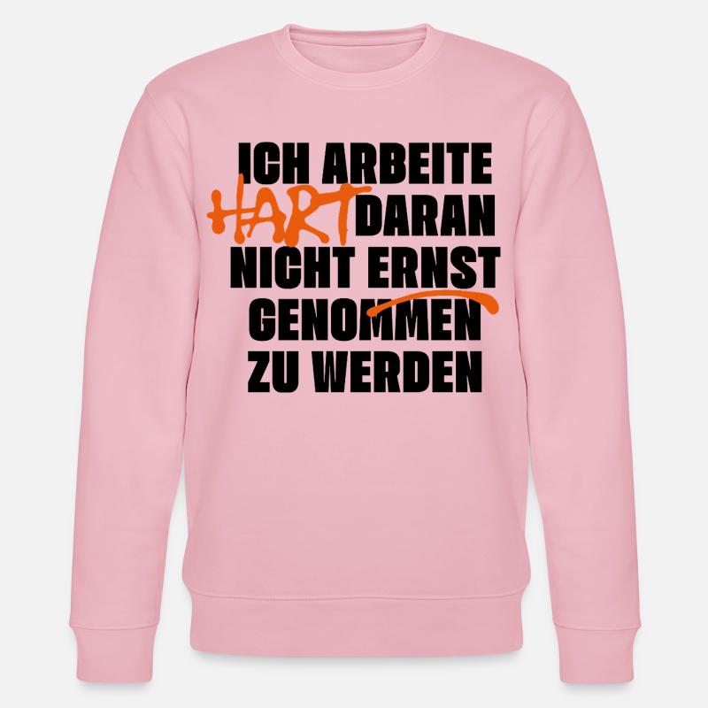 Nicht ernst genommen werden - Stanley/Stella Unisex Bio-Sweatshirt CHANGER  - Hellrosa