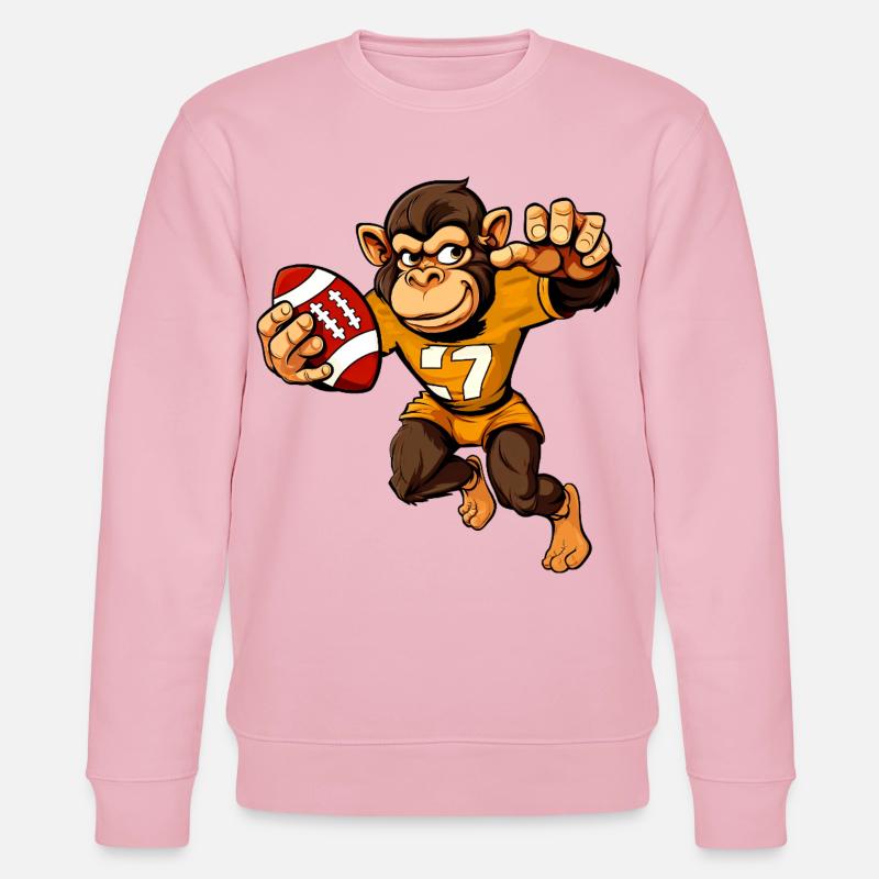 Monkeys Rugby - Stanley/Stella CHANGER Unisex Organic Sweatshirt - cotton pink
